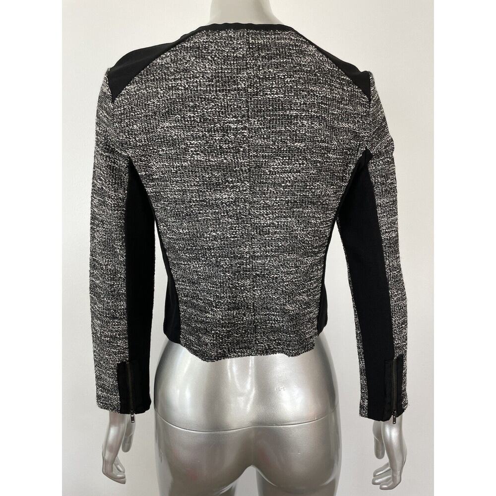 Eileen Fisher Jacket Womens 2P 4P Tweed Blazer PP Gray Black Minimalist - Picture 5 of 16
